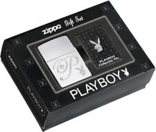 Zippo 24778 Playboy Lighter and Pin Gift Set High Polish Chrome picture