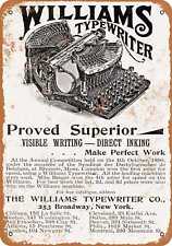 Metal Sign - 1896 Williams Typewriter -- Vintage Look picture