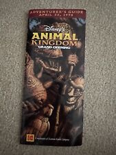 Rare DISNEY WORLD ANIMAL KINGDOM Guide Map  OPENING DAY EVE  April 21 1998;  EX picture