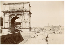 Italy, Rome, Arco di Tito vintage citrate print, citrate print 15x22 print   picture