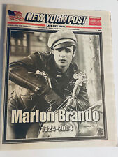 Marlon Brando passing New York Post July 3 2004 excellent cond The Godfather ... picture