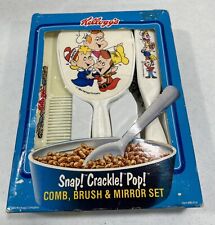 Vintage 1984 KELLOGG'S SNAP CRACKLE POP COMB BRUSH & MIRROR SET TV/MOVIE PROP picture