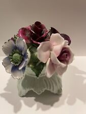 Vtg Collectible Radnor Bone China Floral Bouquet In Footed Bowl Staffordshire UK picture