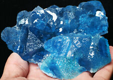 1.18LB Very Good Ladder-like Blue Fluorite & Calcite Symbiosis Specimen/China picture