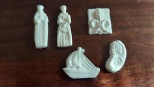 5 plastic French Epiphany Feves Charms  for 