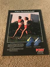 Vintage 1978 PONY RACER V.S.D. & MS. RACER Running Shoes Poster Print Ad 1970s picture