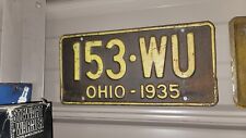 1935 ohio license plate 153 WU picture