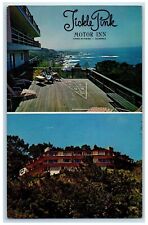 c1950's Tickle Pink Motor Inn Carmel By-the-Sea California CA Dual View Postcard picture