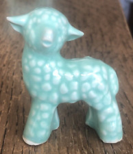 Adorable Vintage Shawnee Miniature Lamb - Aqua picture