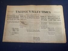 1929 DECEMBER 13 TACONIC VALLEY TIMES NEWSPAPER - BERLIN, NY - NP 3200O picture