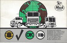 Vintage Mack Trucks Operator's Manual - Printed in 1986 picture