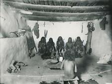 c. 1888 Giant Society, Sia Pueblo Indian Ceremony Photograph (printed later) picture