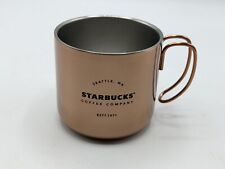 Starbucks Gatherings Mug Copper Metal Stainless Steel Cup 12 oz SCRATCHED picture