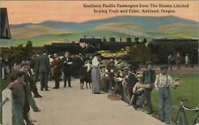 Southern Pacific Railroad Shasta Limited Ashland OR passengers fruit cider G49 picture