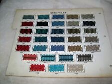 1965 Chevy Chevrolet Pontiac Olds Oldsmobile car auto upholstery sample set picture