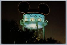 Disney World MGM Studios Earffel Tower Night View Postcard picture