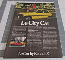 1978 Le Car by Renault, Le City Car, Vintage Print Ad picture