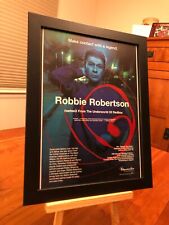 BIG 9x12 FRAMED ROBBIE ROBERTSON 