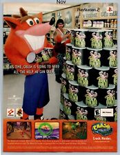 Crash Bandicoot The Wrath Of Cortex Playstation 2 Promo 2001 Full Page Print Ad picture