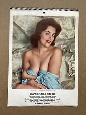 VTG 1960’s Pinup Girl Studio Models Chapin Cylinder Head Auto Chapin IL Calendar picture