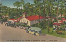 Lowe's Camp on City Bus St Petersburg Florida FL Prices Listed 1951 PC 7246.5 picture