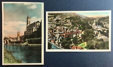 RPPC x2 Sanctuary of Our Lady of Lourdes Catholic Shrine France Aerial View picture