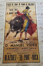 Vintage Original Spanish Bullfighting Poster  1968 38
