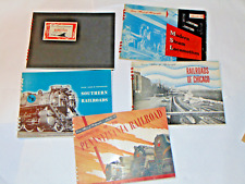 5 VTG 1940s-50s TRAINS/RAILROAD PHOTOGRAPHS BOOKS MISWEST/PHIL/STEAM/CHICAGO+++ picture