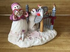 Lenox PLEASE BE MINE Valentine’s Day Snowman Figure By Lynn Bywaters picture