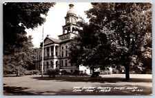 Paw Paw Michigan~Van Buren County Courthouse & Grounds~1930s RPPC picture