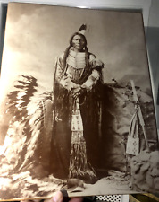 Vtg Sealed Print Poster 11X14 LITTLE BIG MAN Sioux Dakota OLD WEST COLLECTOR SER picture