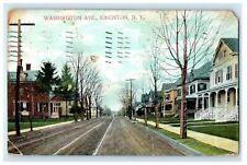 1909 Washington Avenue Street Scene Kingston New York NY Posted Antique Postcard picture