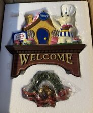 Rare Pillsbury Doughboy Welcome Plaque With 10 Different Ornaments Rare New Open picture