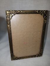 Vintage Ornate Brass 4 x 6 Table Picture Frame Great Details ABSOLUTELY GORGEOUS picture