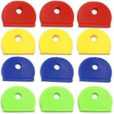 12pcs PVC Plastic Key Cap Tags Covers in 4 Assorted Colors for Identify Your  picture