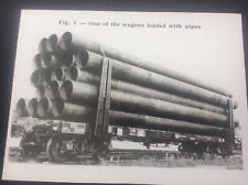 Scunthorpe British Steel Photograph Print Railway Rail 8x6” loaded with pipes picture