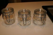 LOT OF 3 (1/2L )JARS SEALED TRIOMPHE, PER ALIMENTI,WHEATON FINE GLASSWARE picture