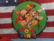 Large Vintage - Looney Tunes Advertising - Wall Clock Sign - working :) picture