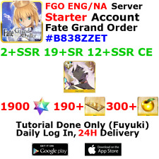 [ENG/NA][INST] FGO / Fate Grand Order Starter Account 2+SSR 190+Tix 1920+SQ #B83 picture