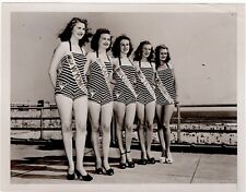 1948 Press Photo Contestants Swimsuits 