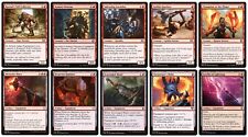 MTG: 10 x Different FOIL Red Creatures & Artifact Equipment for Commander - M/NM picture