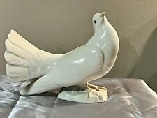 Vintage LLADRO Porcelain White Peace Fantail Dove # 1015 Figurine *MINT* picture