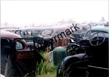 Junkyard junk rusty old vintage automobile car found photo 3.5x5