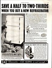 1938 ORIG VINTAGE NATIONAL ASSOCIATION OF ICE INDUSTRY REFRIGERATOR MAGAZINE AD picture