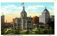 Postcard Court House and Vicinity, Peoria, IL picture