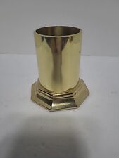 Vtg. Baldwin Brass Pencil Cup Holder. Heavy. USA picture