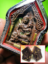 Love Lucky Charm KhunPaen Leklai Magic Wealth Key 9 Gold Takrut Thai Amulet 9204 picture