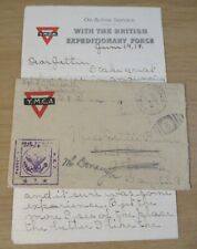 1918 WWI CO 'L'  325 th Infantry~AEF~Letter BRITISH~Known AMERICAN~FRANCE~WWIJC picture