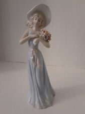 Vintage Lady Gathering Flowers Porcelain Figurine 1998 House of Lloyd Cherished  picture