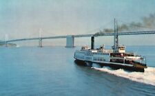 Postcard CA San Francisco Bay California Ferry Boat Chrome Vintage PC J8769 picture